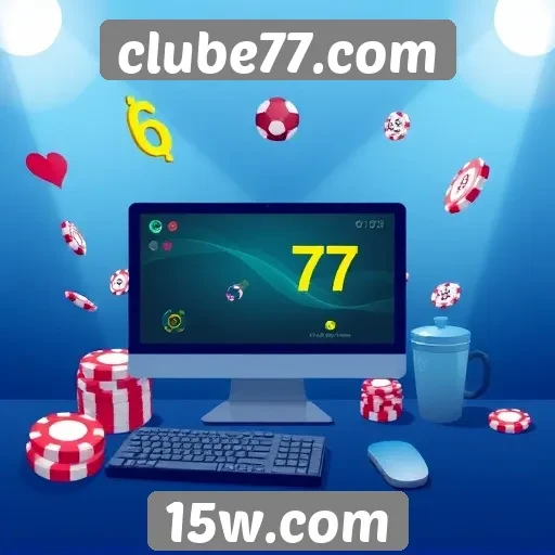 Explorando a interface do usuário do clube77.com