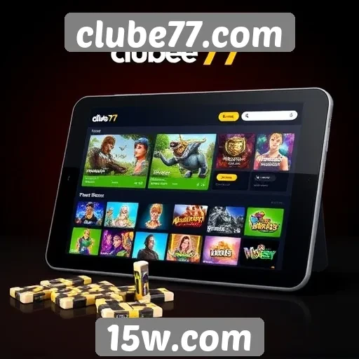 Navegação intuitiva no Clube77.com melhora experiência de jogo
