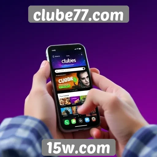 Desempenho do site Clube77.com em dispositivos móveis